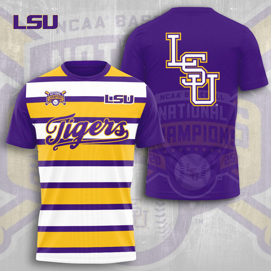 LSU Wins 2025 DI Baseball National Championship V34 Shirt DDT CTND
