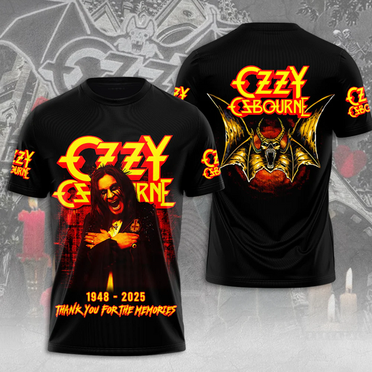 R.I.P Ozzy Osbourne Thank You For The Memories 3D Shirt V2 DatND DVT