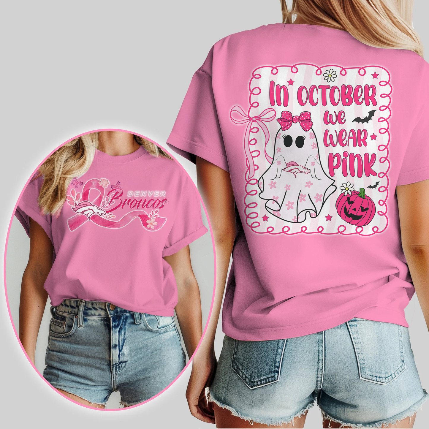 NFL DB - In October We Wear Pink Shirt DDT NTL