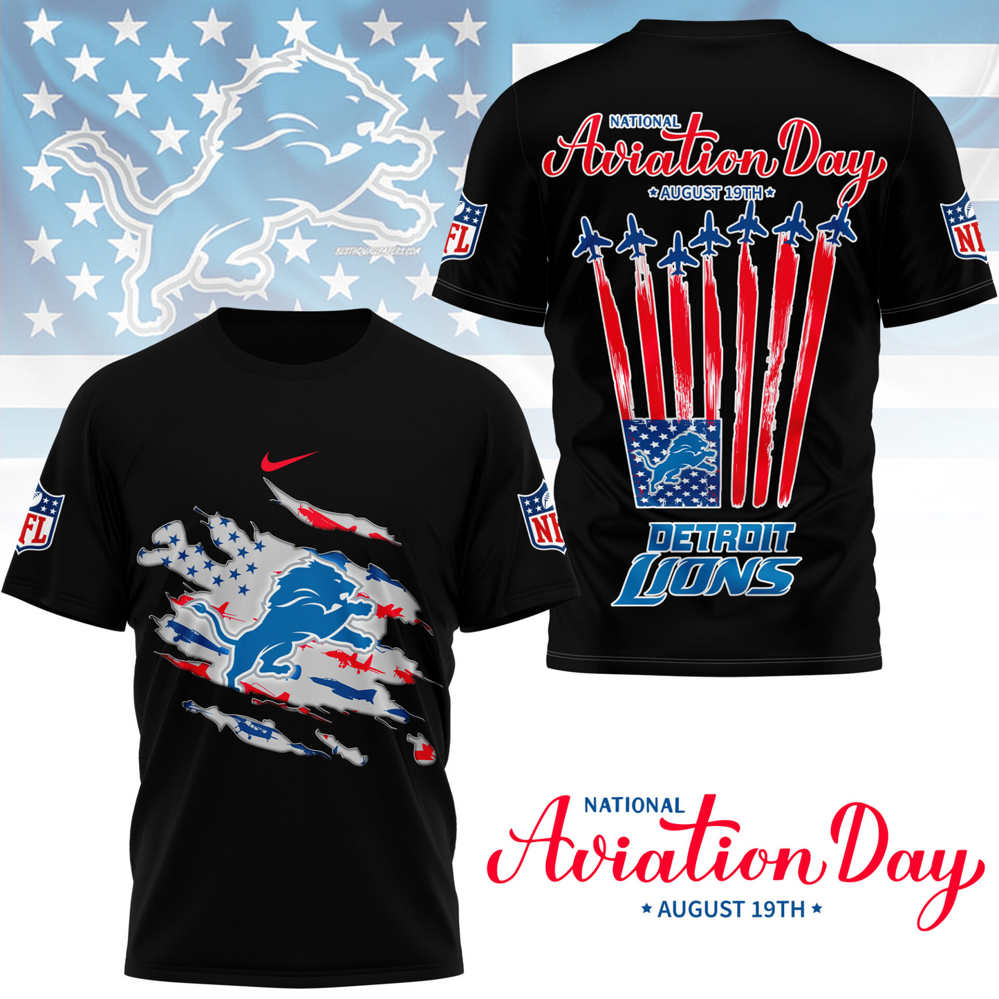 DL Premium National Aviation Day 3D Shirt DDT TTV
