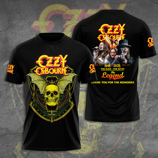 R.I.P Ozzy Osbourne Thank You For The Memories 3D Shirt V5 DatND DVT