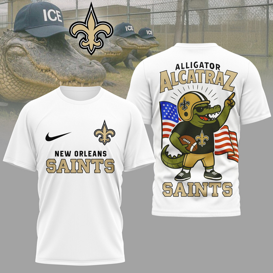 NOS Premium NFL x Alligator Alcatraz 3D Shirt DDT 220725 TTV