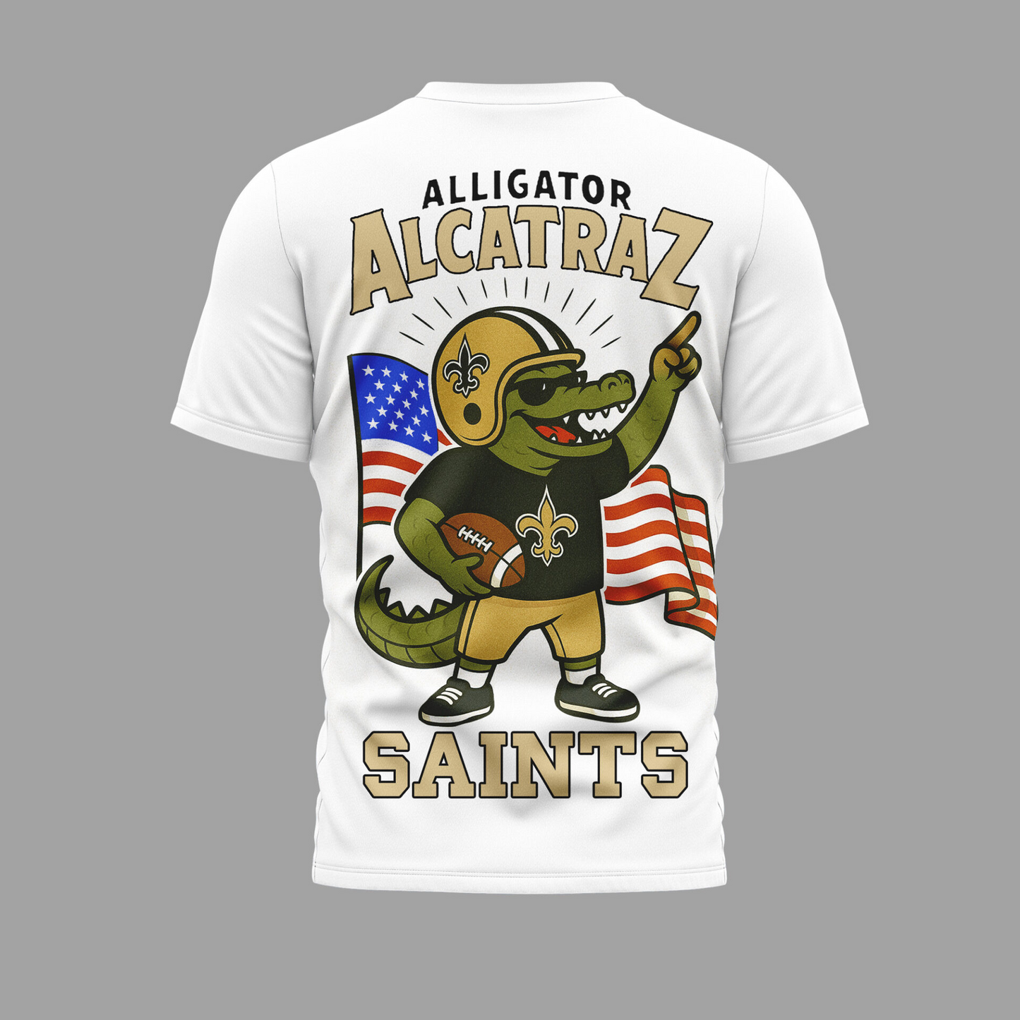 NOS Premium NFL x Alligator Alcatraz 3D Shirt DDT 220725 TTV