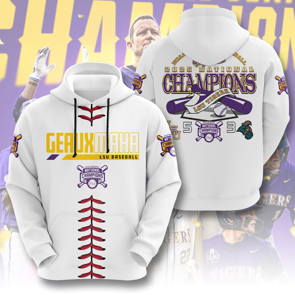 LSU Wins 2025 DI Baseball National Championship V37 Shirt DDT CTND