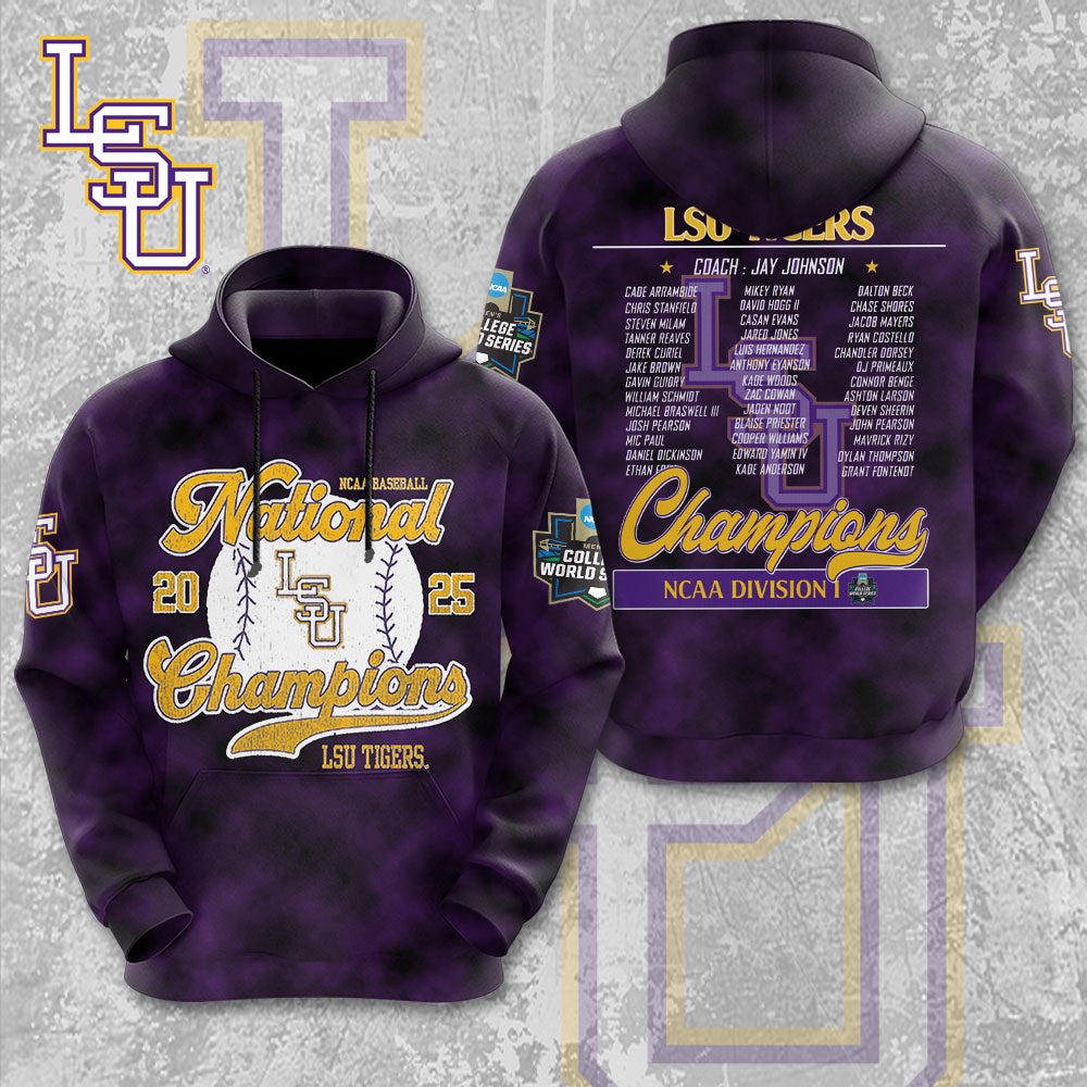 LSU Wins 2025 DI Baseball National Championship V43 Shirt DDT CTND