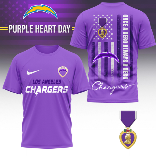 LAC Premium National Purple Hear Day 3D Shirt DDT TTV