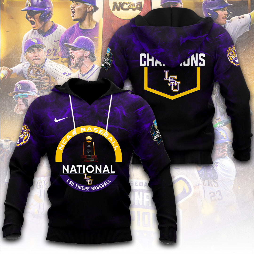 LSU Wins 2025 DI Baseball National Championship V44 Shirt DDT CTND