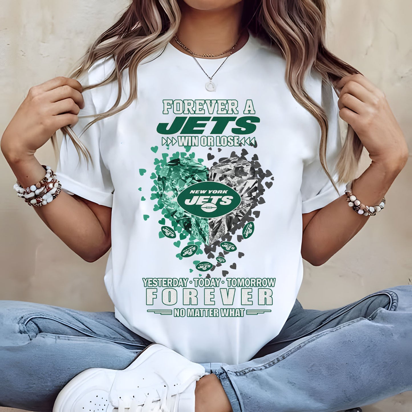 NYJ Forever Win Or Lose Yesterday Today Tomorrow Forever No Matter What 2D Shirt 2407 DatND DVT