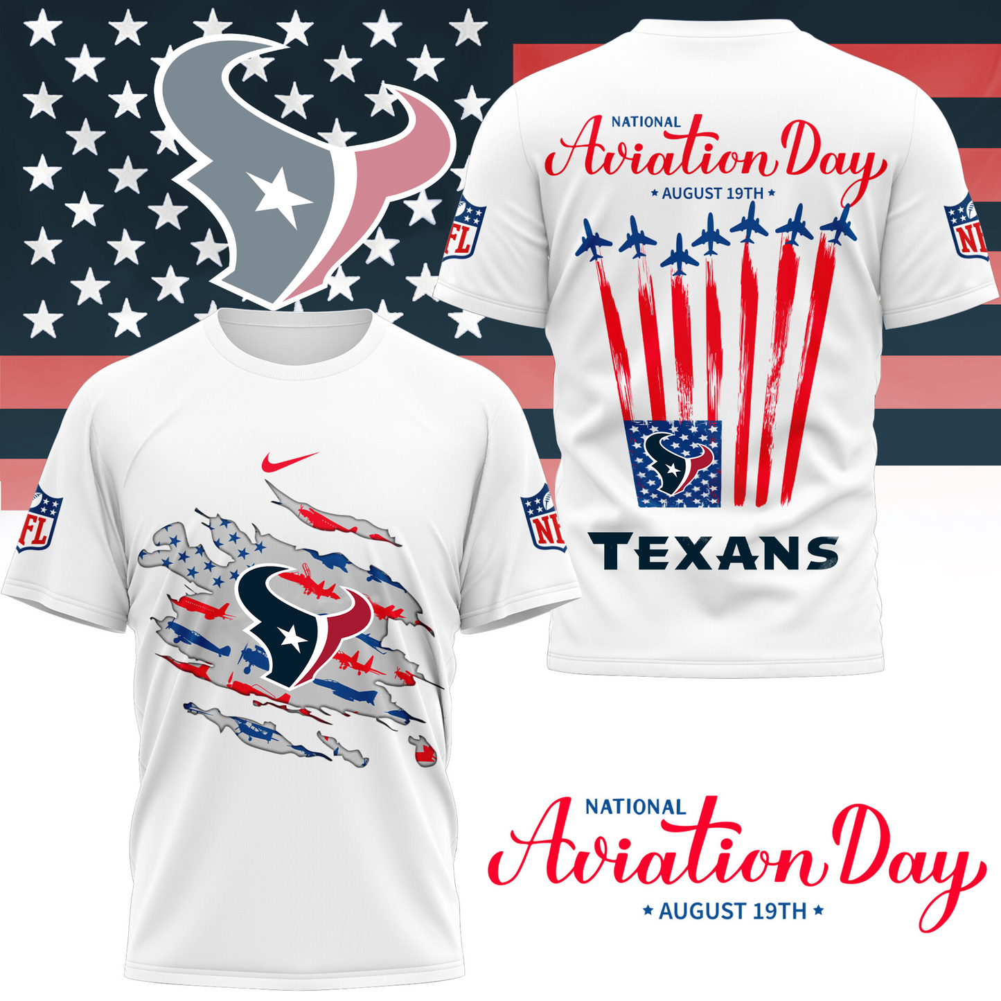 HT Premium National Aviation Day 3D Shirt DDT TTV