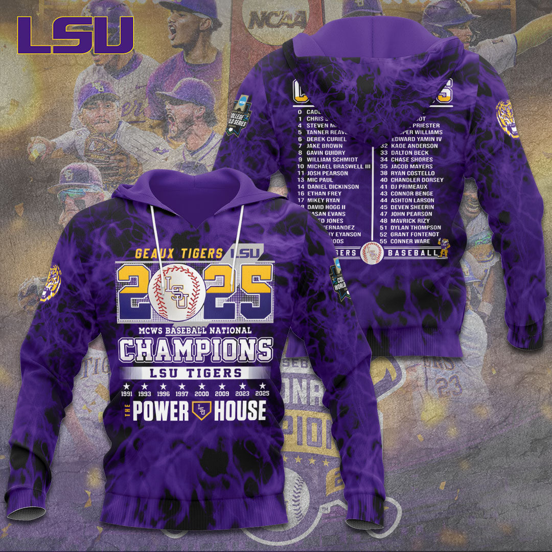 LSU Wins 2025 DI Baseball National Championship V48 Shirt DDT CTND