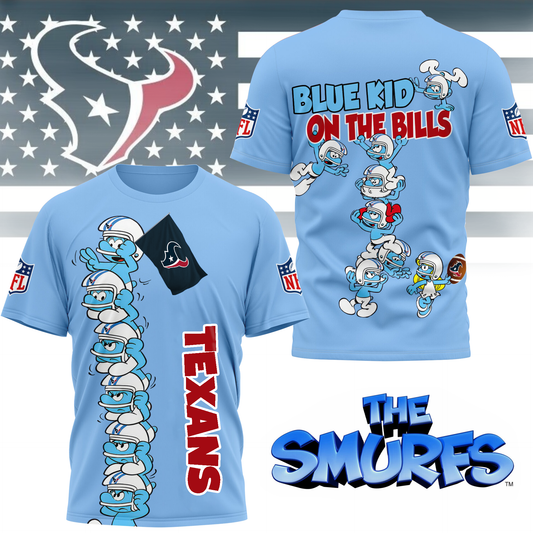 HT Premium NFL x Smurfs 3D Shirt DDT 210725 CTND