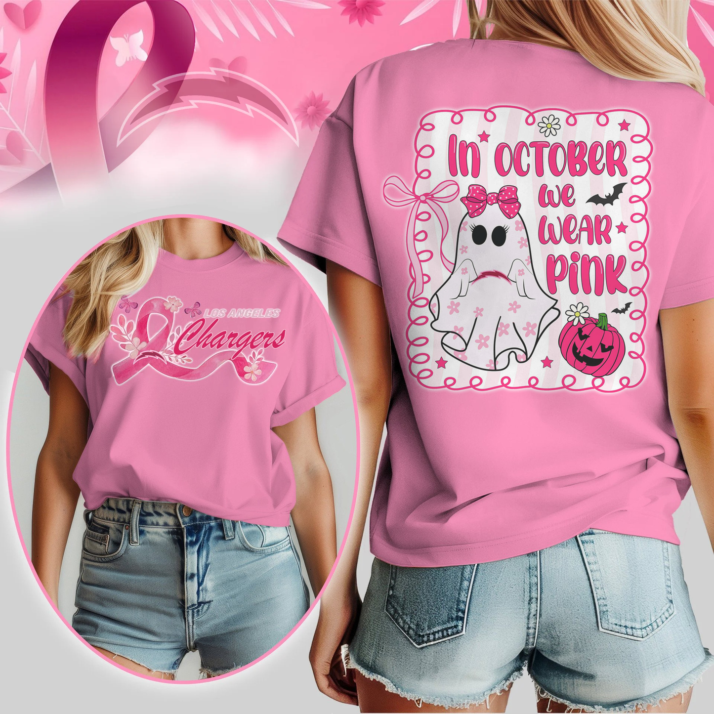 NFL LAC - In October We Wear Pink Shirt DDT NTL