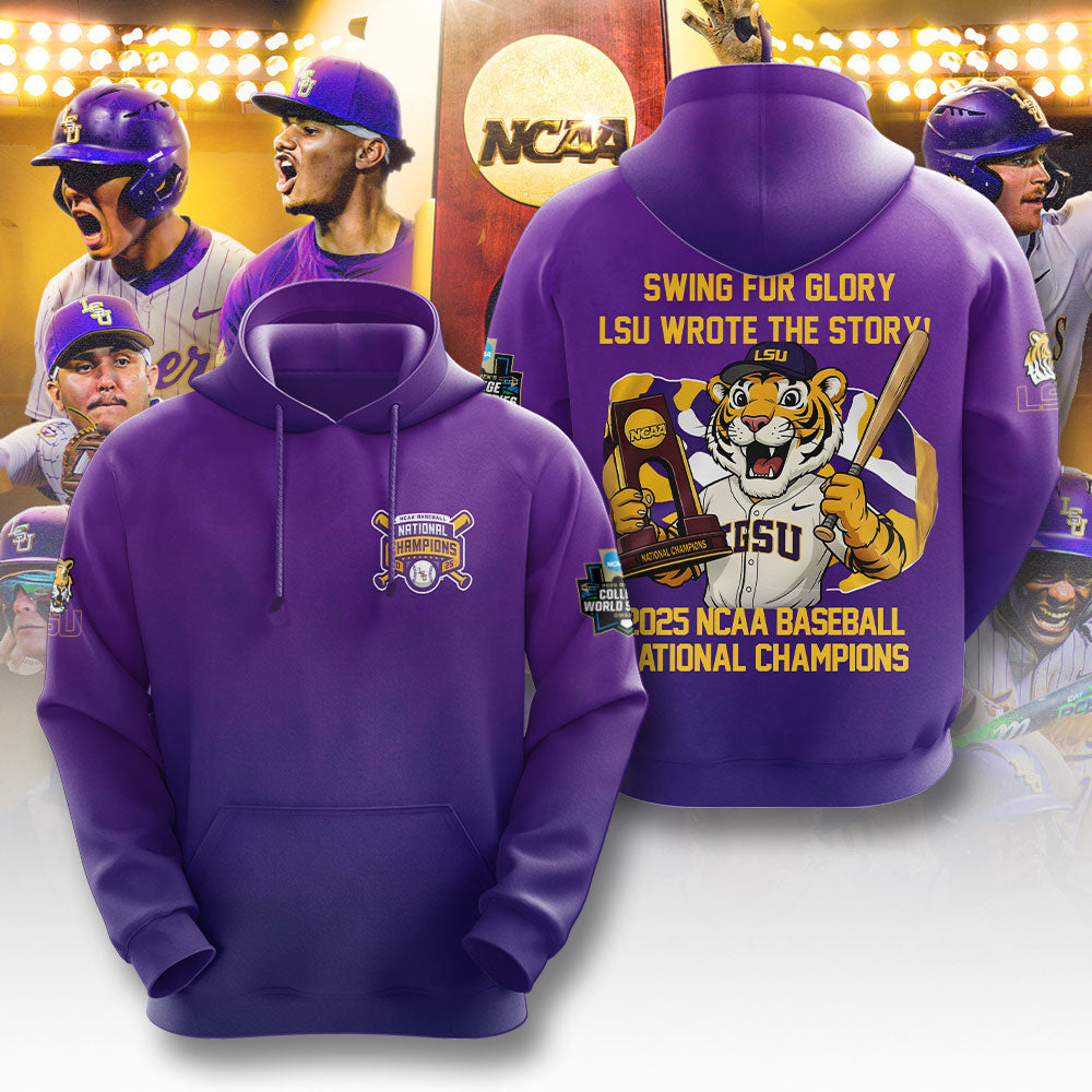 LSU Wins 2025 DI Baseball National Championship V51 Shirt DDT CTND