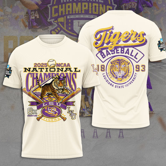 LSU Wins 2025 DI Baseball National Championship V54 Shirt DDT CTND