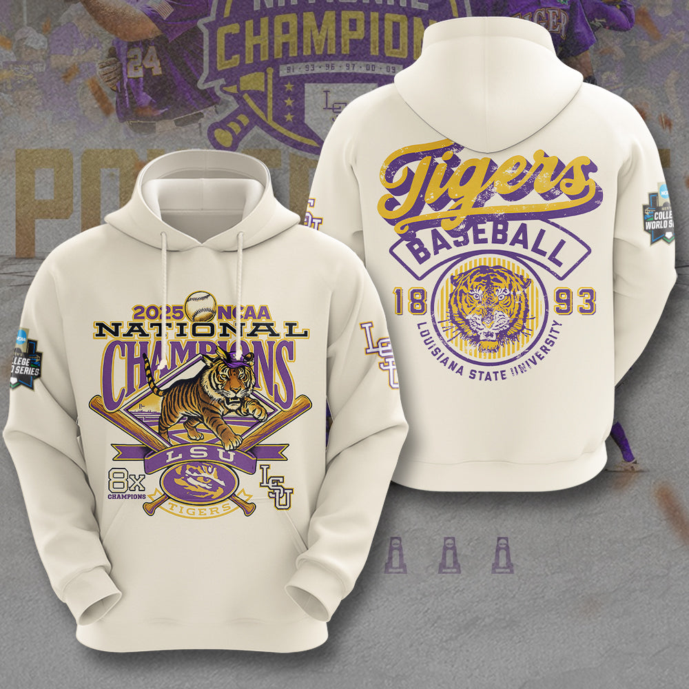LSU Wins 2025 DI Baseball National Championship V54 Shirt DDT CTND