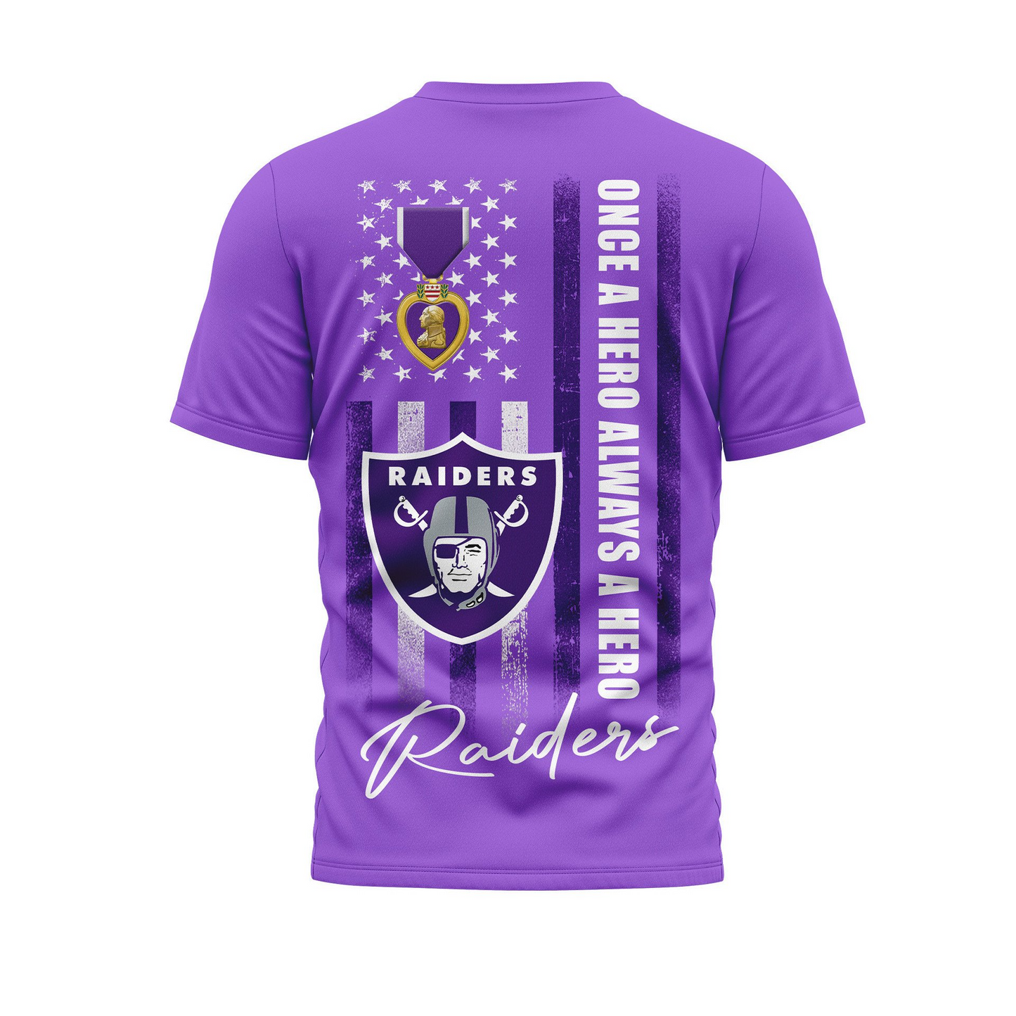 LVR Premium National Purple Hear Day 3D Shirt DDT TTV