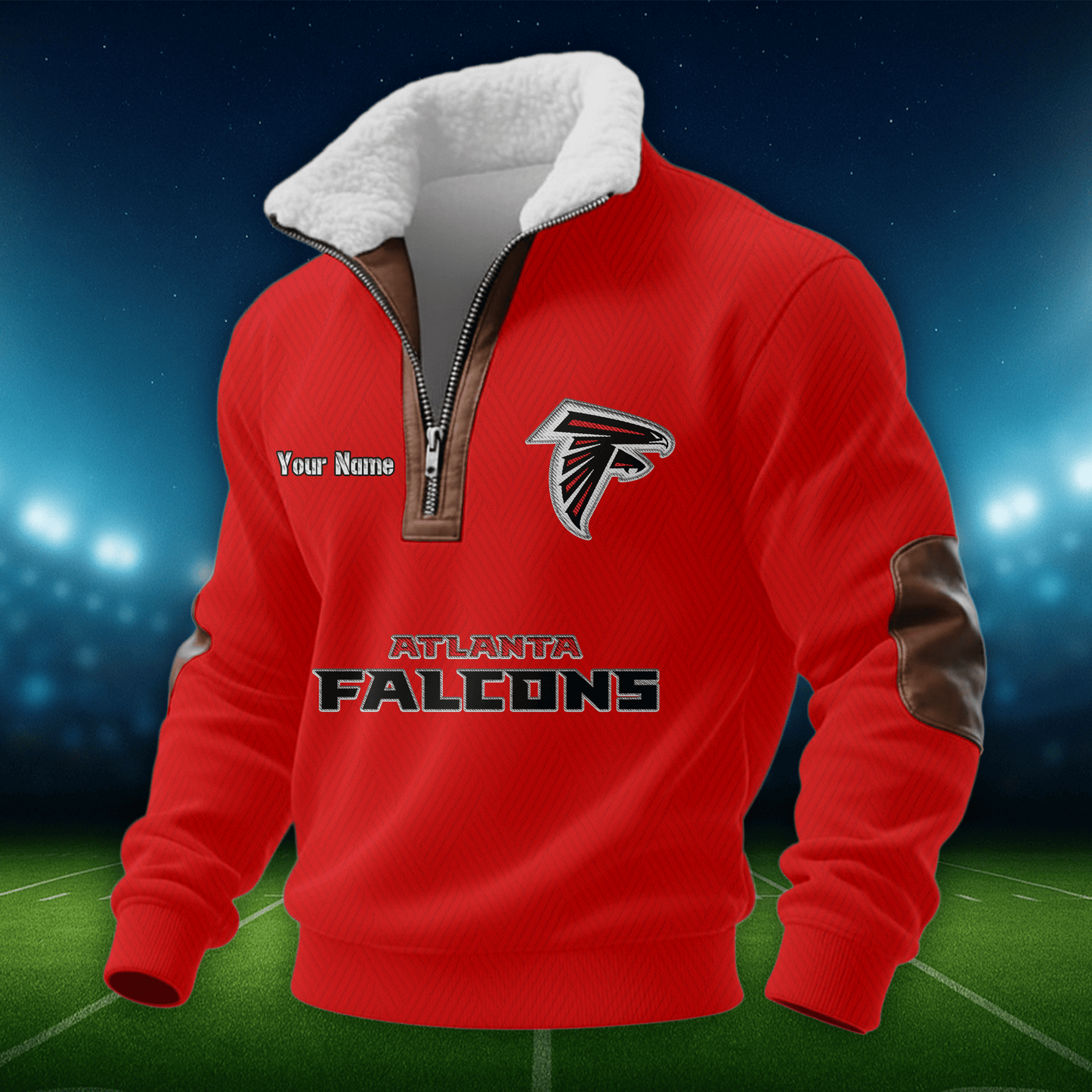 AF NFL Men Fur Collar Sweatshirt DDT CTND