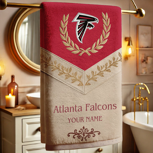 ALT Football New Bath Towel Custom Name DATND TANTD