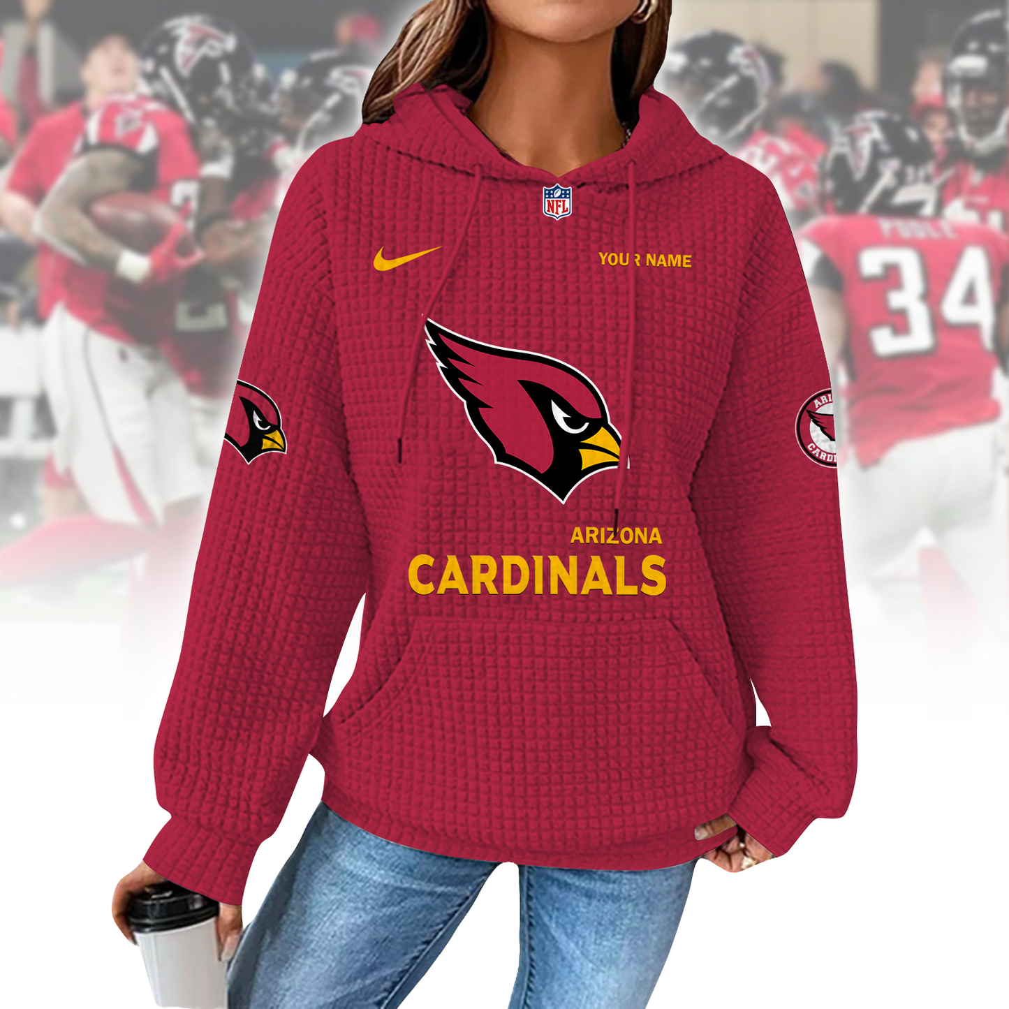 ARI x NFL Waffle Hoodie  0310 DatND DVT