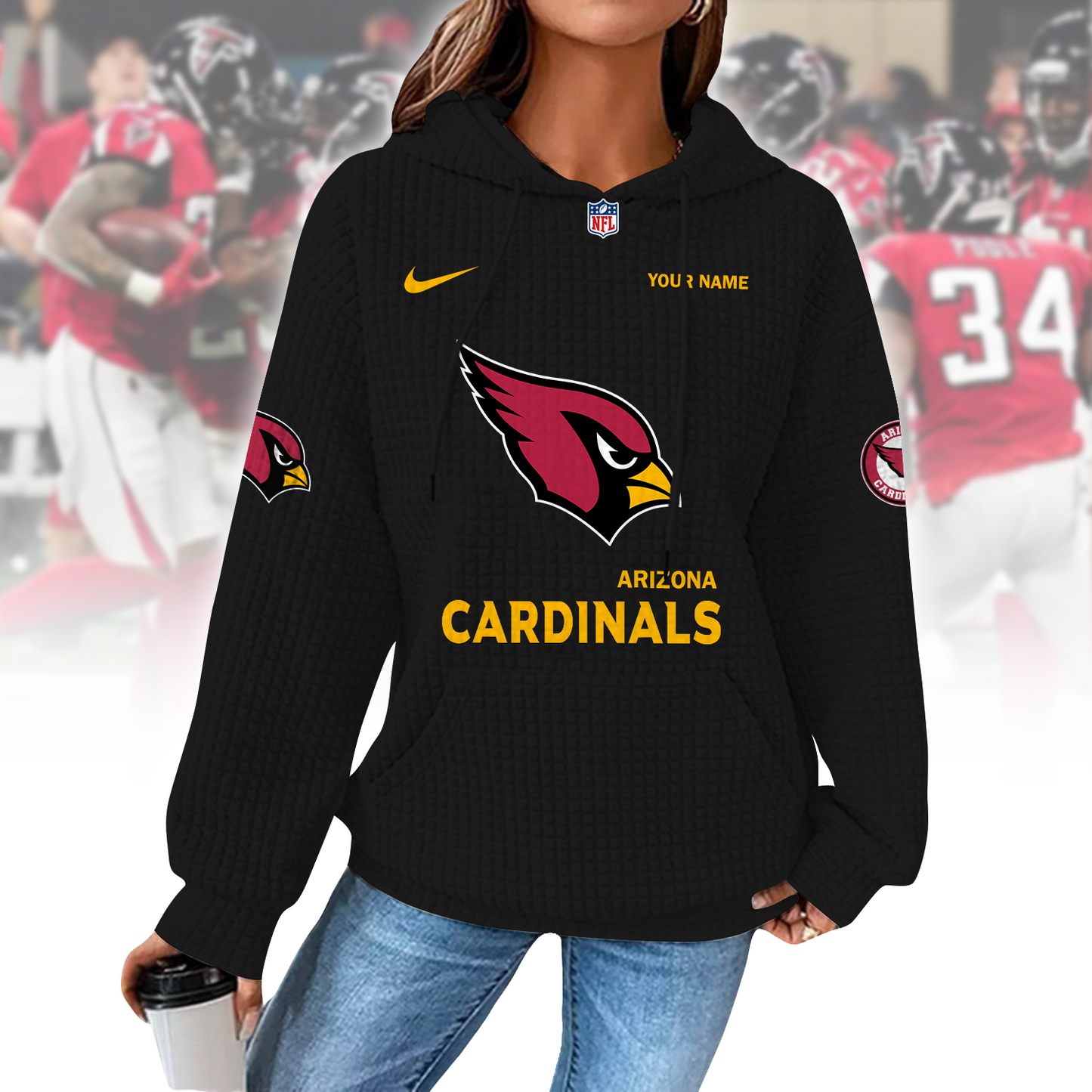 ARI x NFL Waffle Hoodie  0310 DatND DVT