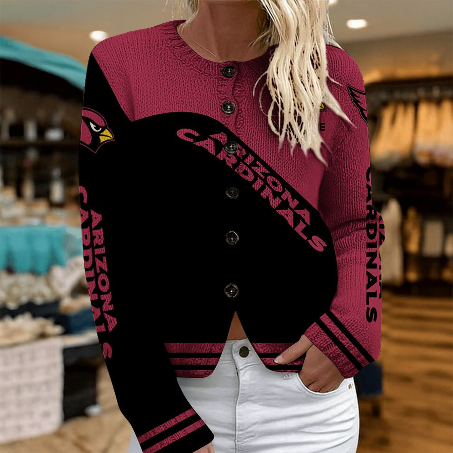 ARI x NFL Knitted Cardigan DATND TANTD