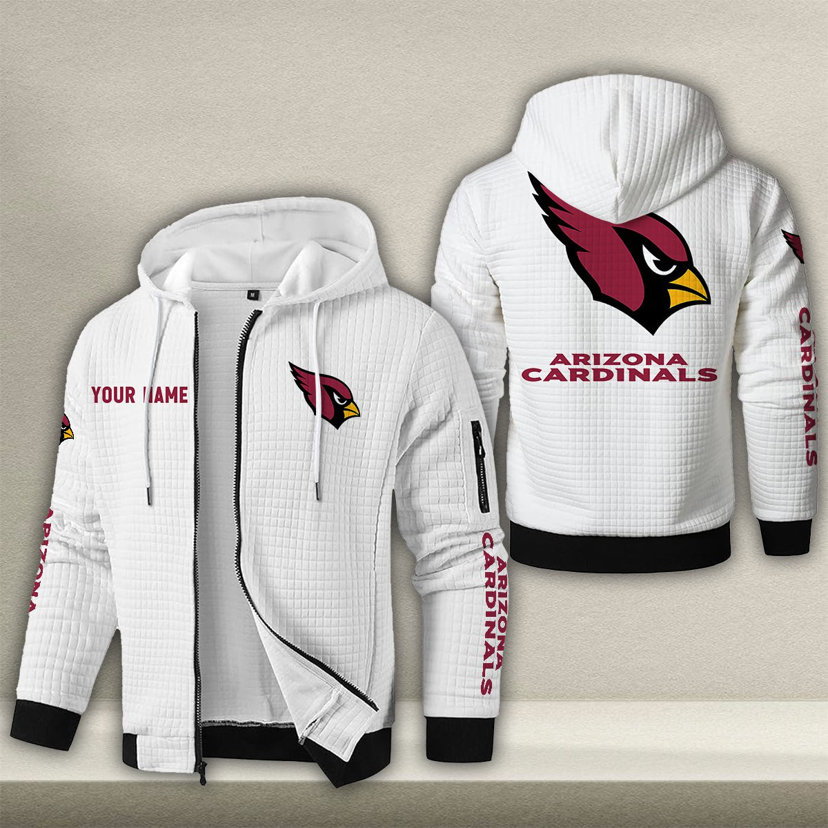 ARI x NFL Quilted Zip Hoodie DatND DVT