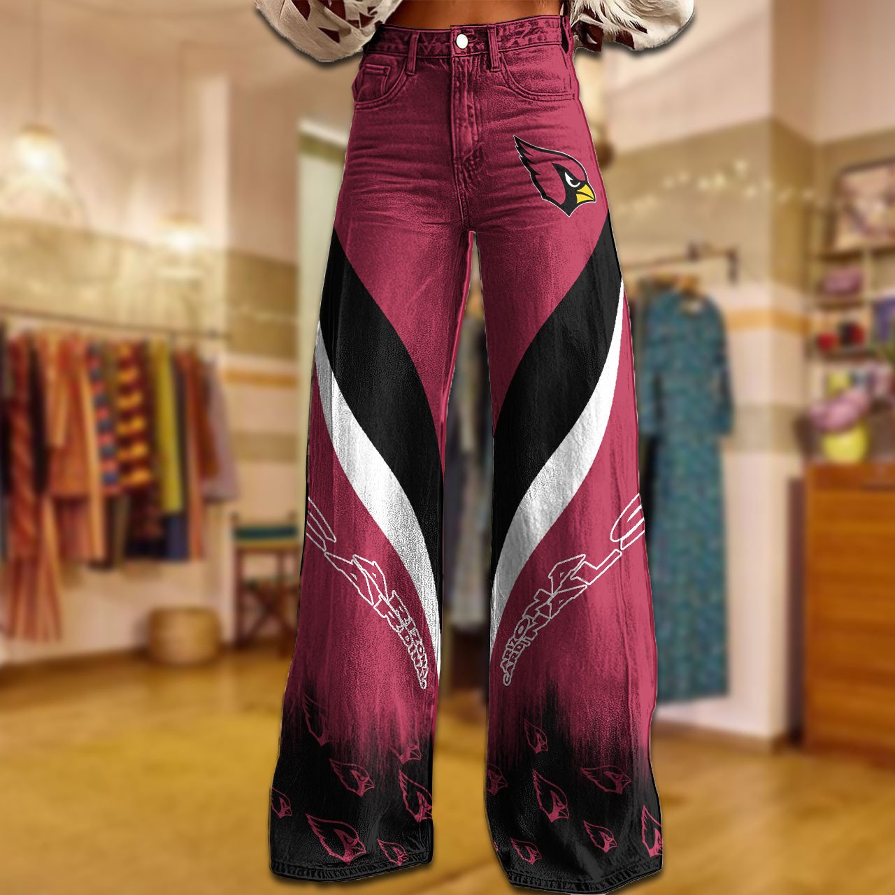 ARI x NFL Women's Casual Wide Leg Pants DATND TANTD 281025