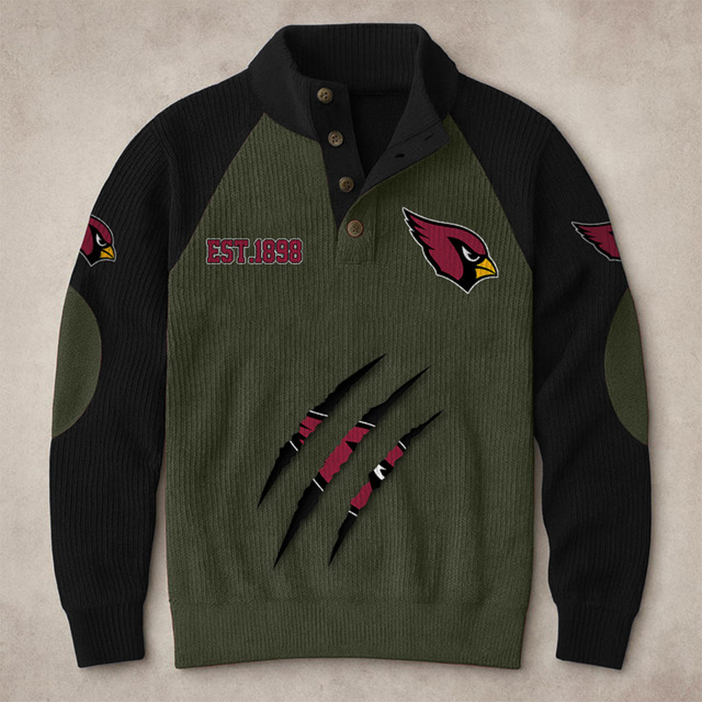 ARI X NFL corduroy colorblock long sleeves V1 NAK THUONGNH