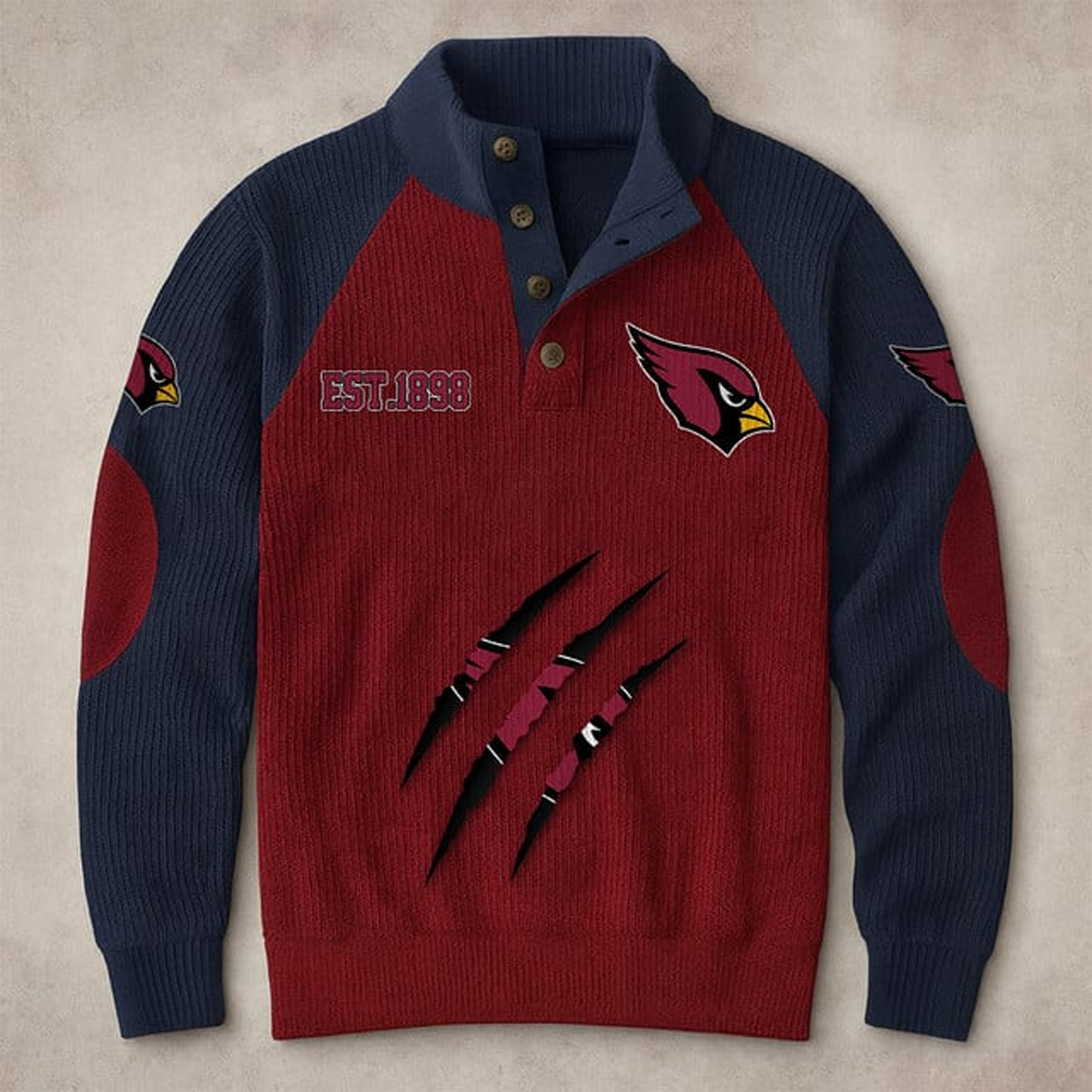 ARI X NFL corduroy colorblock long sleeves V1 NAK THUONGNH