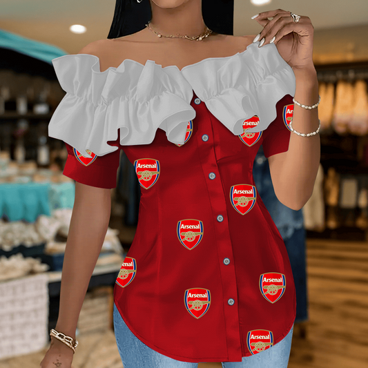 ARS Premium EPL Women Ruffle Off-Shoulder Blouse DDT CTND