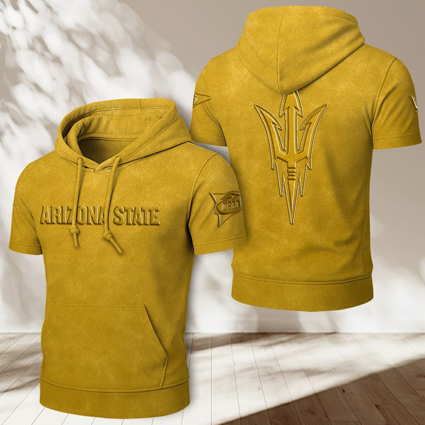 ASU x NCAA Half Sleeve Hoodie T-Shirt DatND ThuongNH