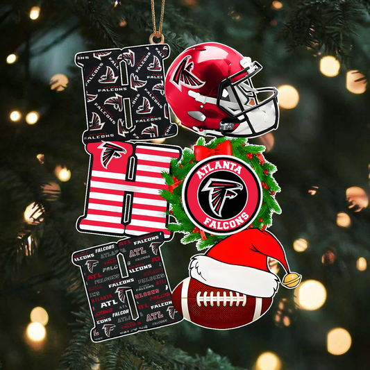 ATL x NFL Christmas Ho Ho Ho Ornament 0101 DatND ThuongNH