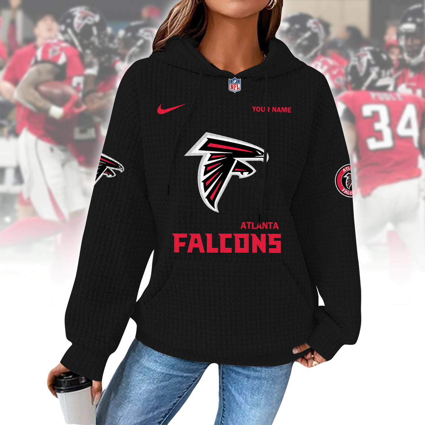 ATL x NFL Waffle Hoodie  0310 DatND DVT