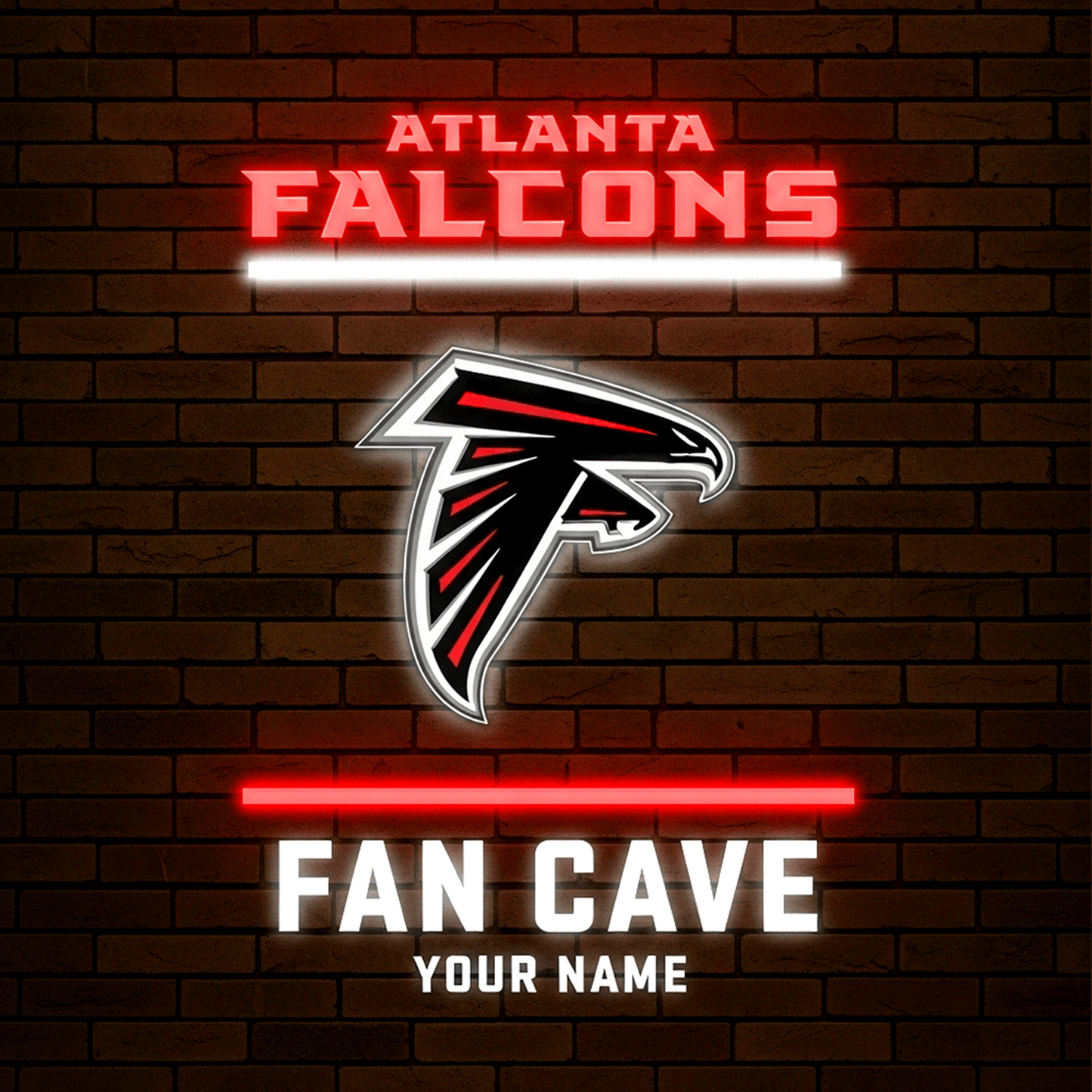 ATL x NFL PREMIUM LED LIGHT WALL DECOR DATND TANTD
