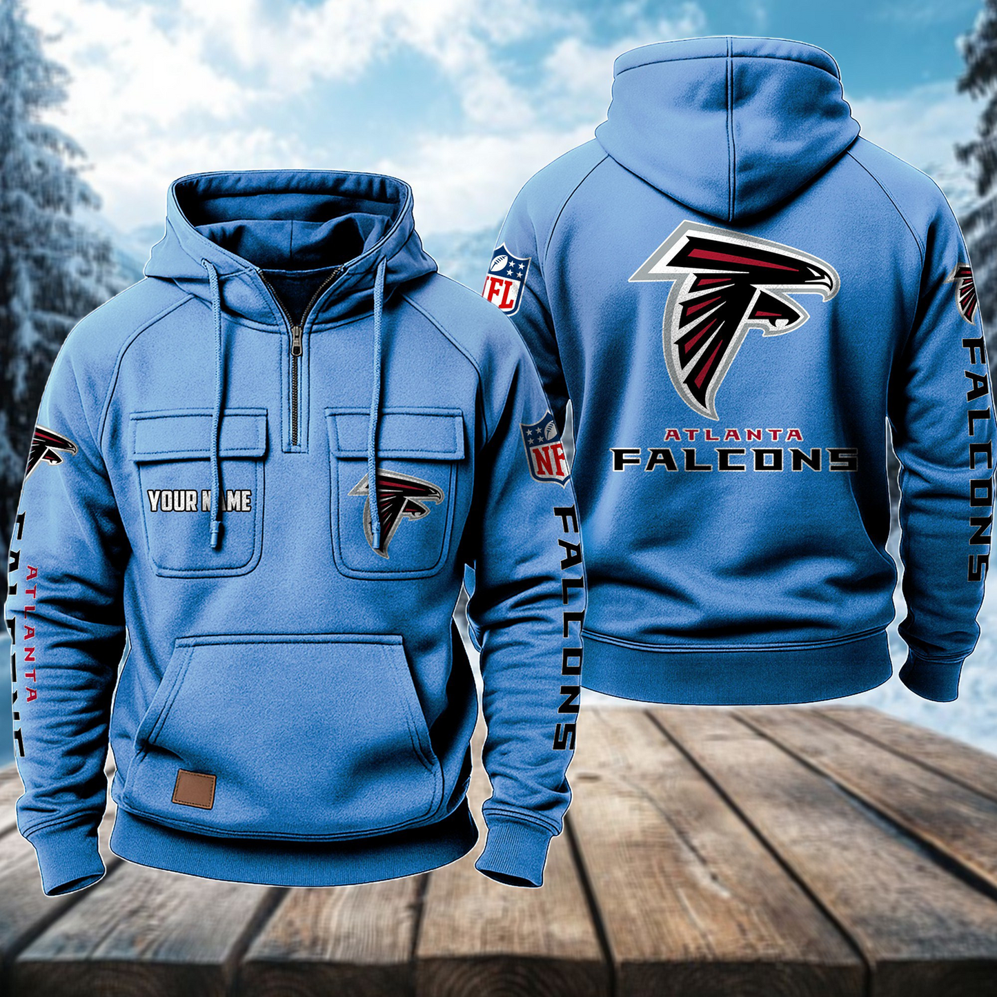 ATL x NFL Premium Hoodie DATND TANTD