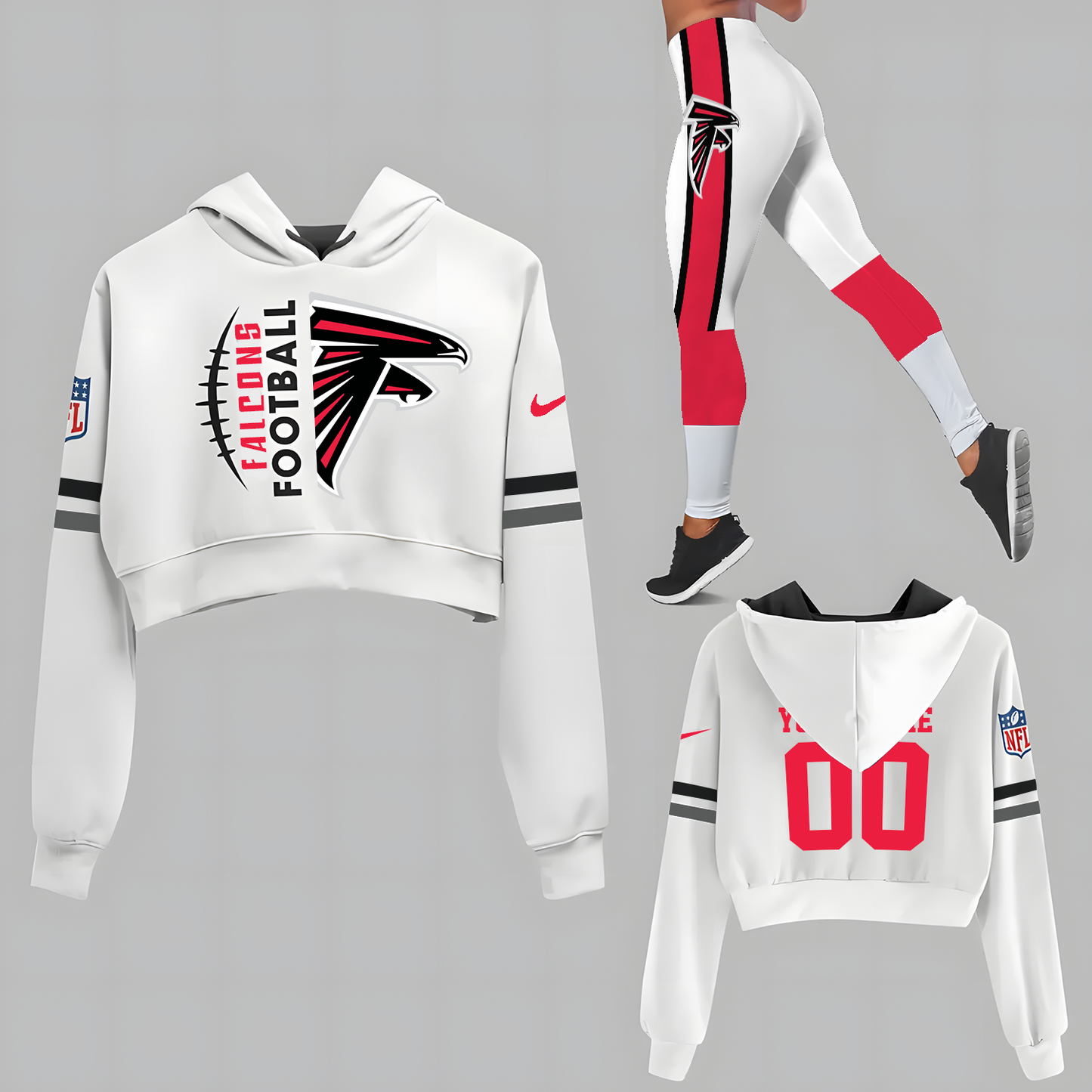ATL x NFL Set Hoodie And Legging Workout DatND DVT