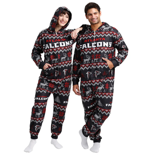 ATL x NFL Ugly Pattern One Piece Pajamas DATND TANTD