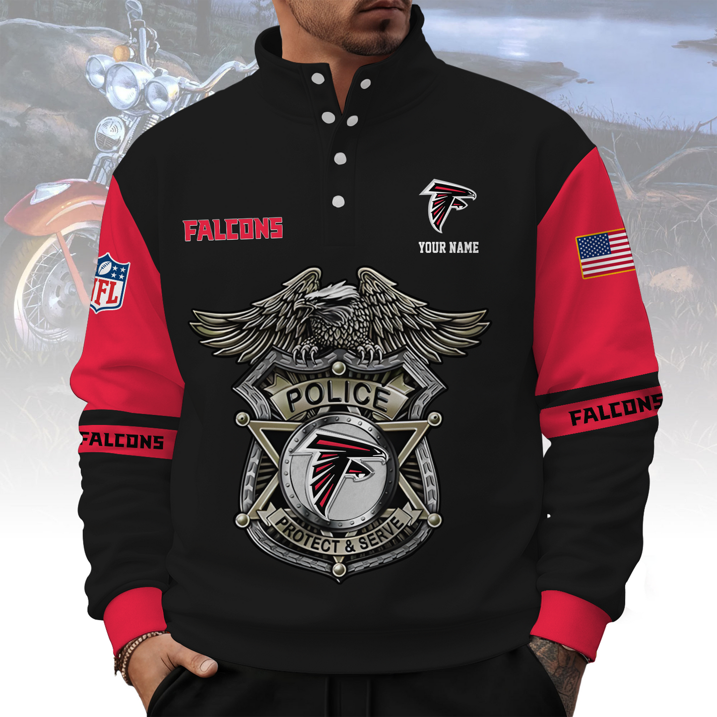 ATL x NFL Western Style Sweater With Buckles DatND ThuongNH