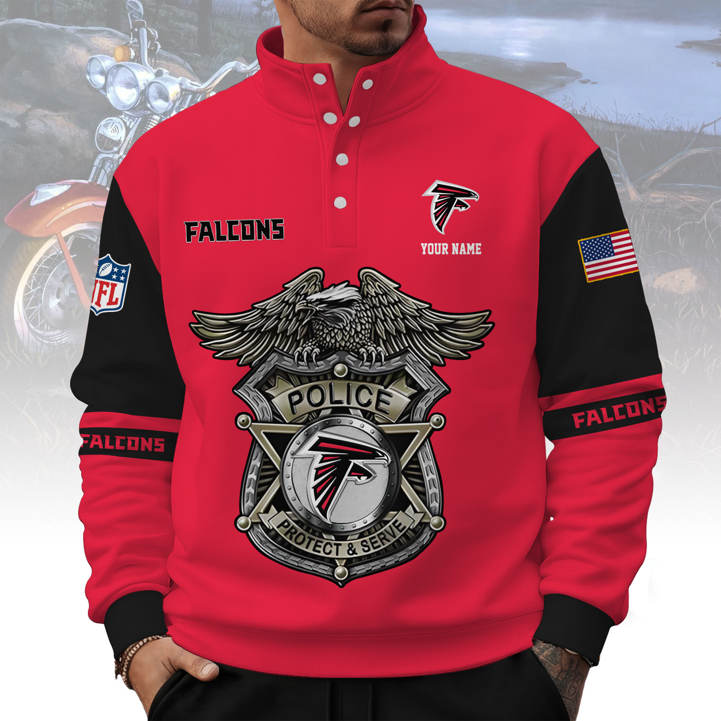 ATL x NFL Western Style Sweater With Buckles DatND ThuongNH