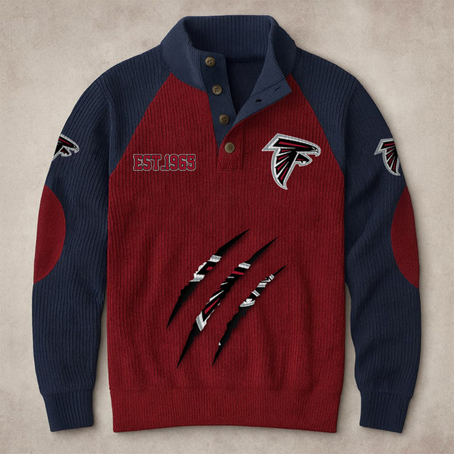 ATL X NFL corduroy colorblock long sleeves V1 NAK THUONGNH