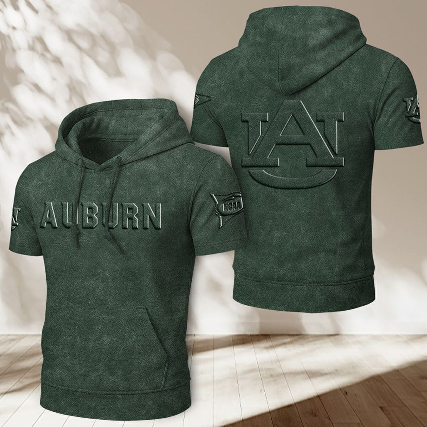 AU x NCAA Half Sleeve Hoodie T-Shirt DatND ThuongNH