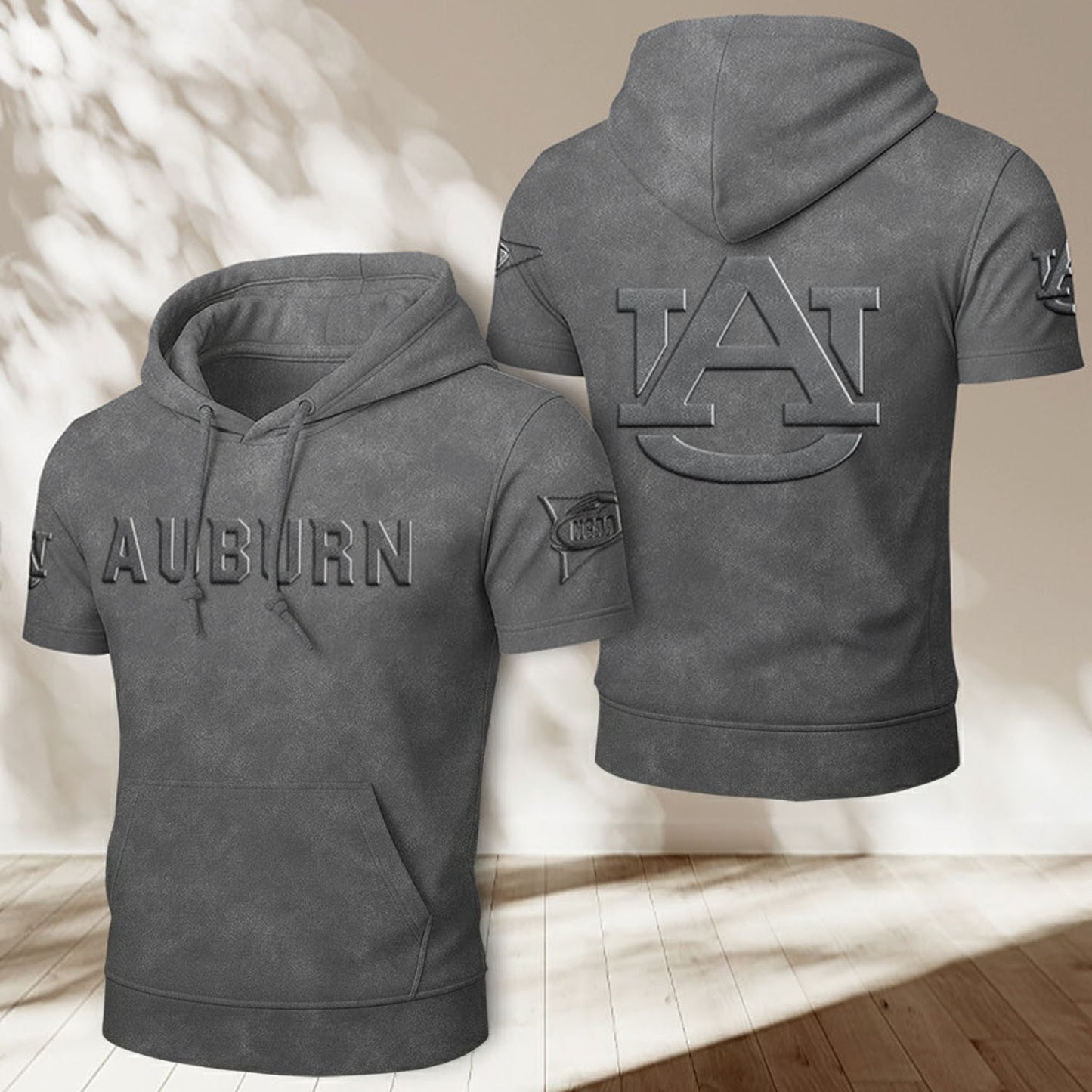 AU x NCAA Half Sleeve Hoodie T-Shirt DatND ThuongNH