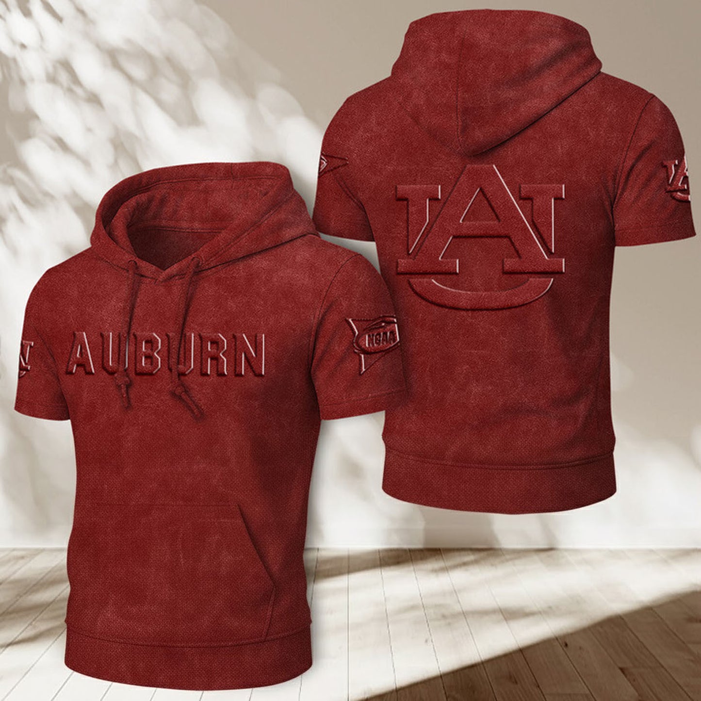 AU x NCAA Half Sleeve Hoodie T-Shirt DatND ThuongNH