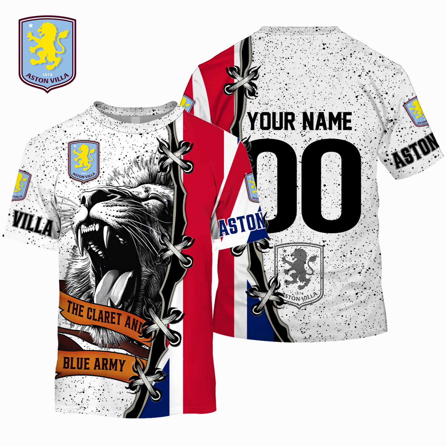 AV x EPL UK Flag Mascot Design Shirt DDT CTND