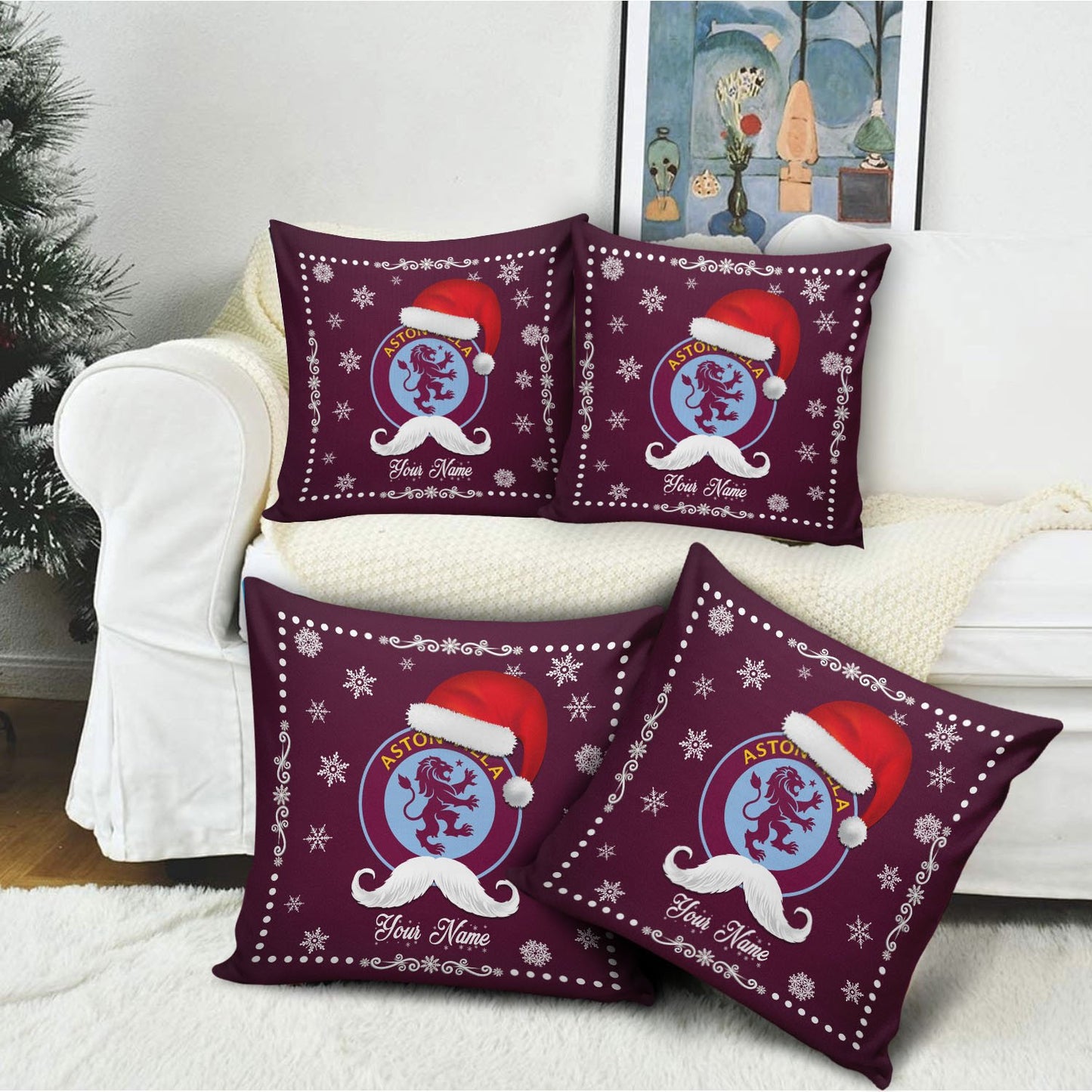 AVL x EPL Christmas Pillow DatND DVT
