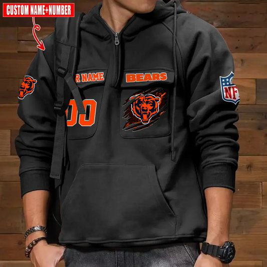 Athleworld CHI NFL Graphic Pocket Hoodie DDT CTND