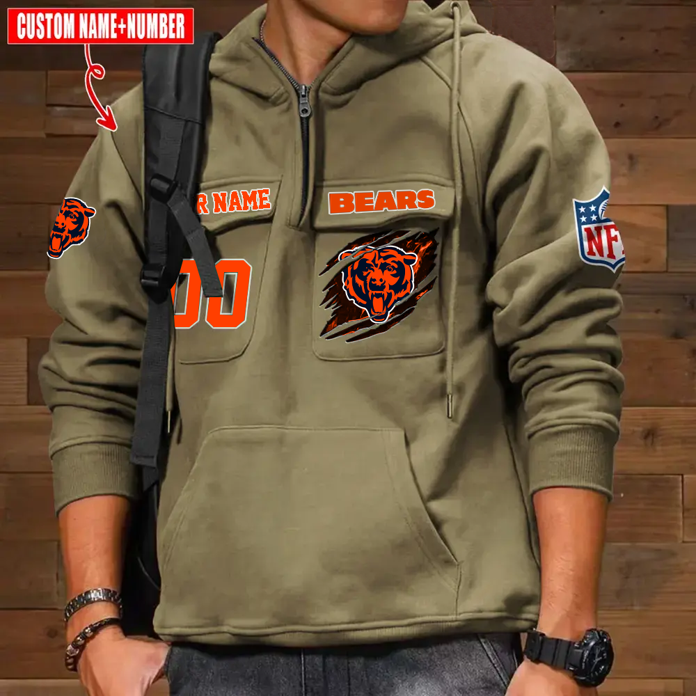 Athleworld CHI NFL Graphic Pocket Hoodie DDT CTND