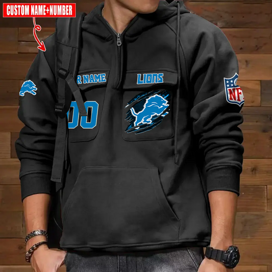 Athleworld DL NFL Graphic Pocket Hoodie DDT CTND