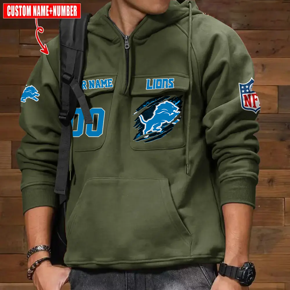 Athleworld DL NFL Graphic Pocket Hoodie DDT CTND