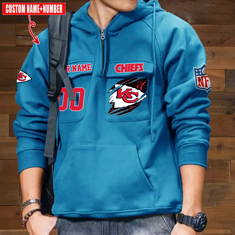Athleworld KCC NFL Graphic Pocket Hoodie DDT CTND